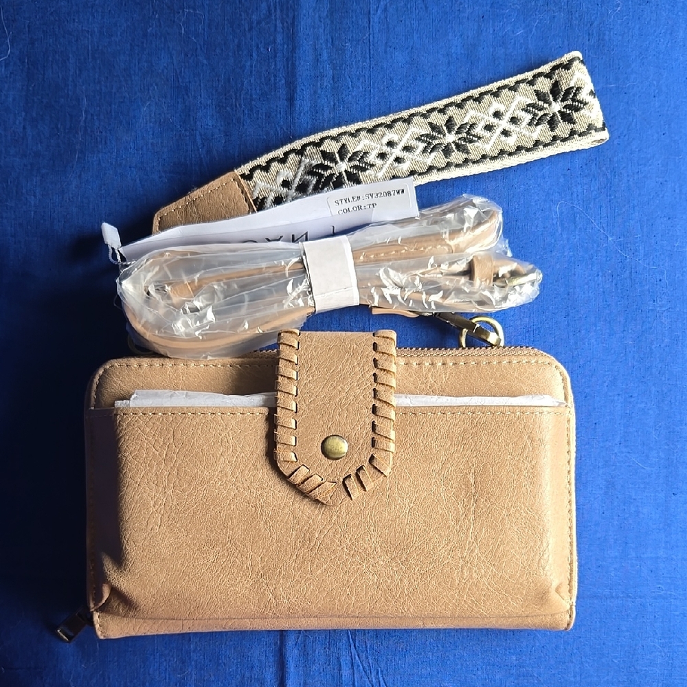 New Malibu Skye Tan Leather Wallet